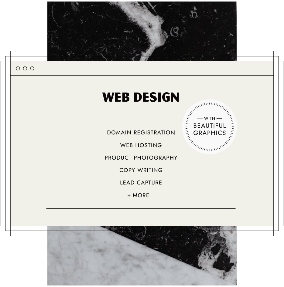 Web Design includes a range of services including domain registration and copywriting